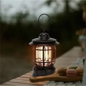 COB LED Camping Light Outdoor Tent Retro Lantern Light